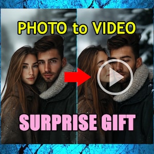Photo to video with photo video Animated Photo Album Personalized Video Keepsake AI Photo Animation Unique surprise Couple Gift