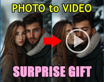 Foto zu Video mit Foto-Video Animiertes Fotoalbum Personalisierte Video-Andenken AI Fotoanimation Einzigartige Überraschung Paargeschenk