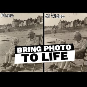 Photo to video Unique Animated Keepsakes Animation vintage Memories Unique Gift Moving Photos Video Photo Memories Animated Keepsake