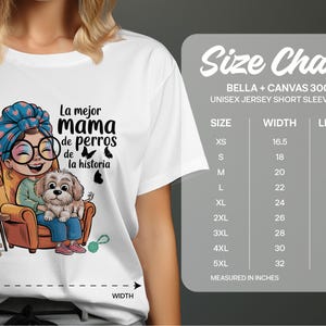 La Mejor Mama de Perros T-Shirts, Dog Lover T Shirts, Pet Owner Tee, Cool Graphic Tees, Casual Tops, Gift for Mom, Unique T Shirt Designs