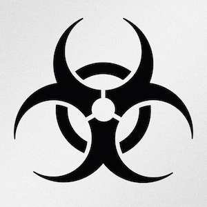 Biohazard Symbol Auto Laptop Motorrad Vinyl Aufkleber Aufkleber