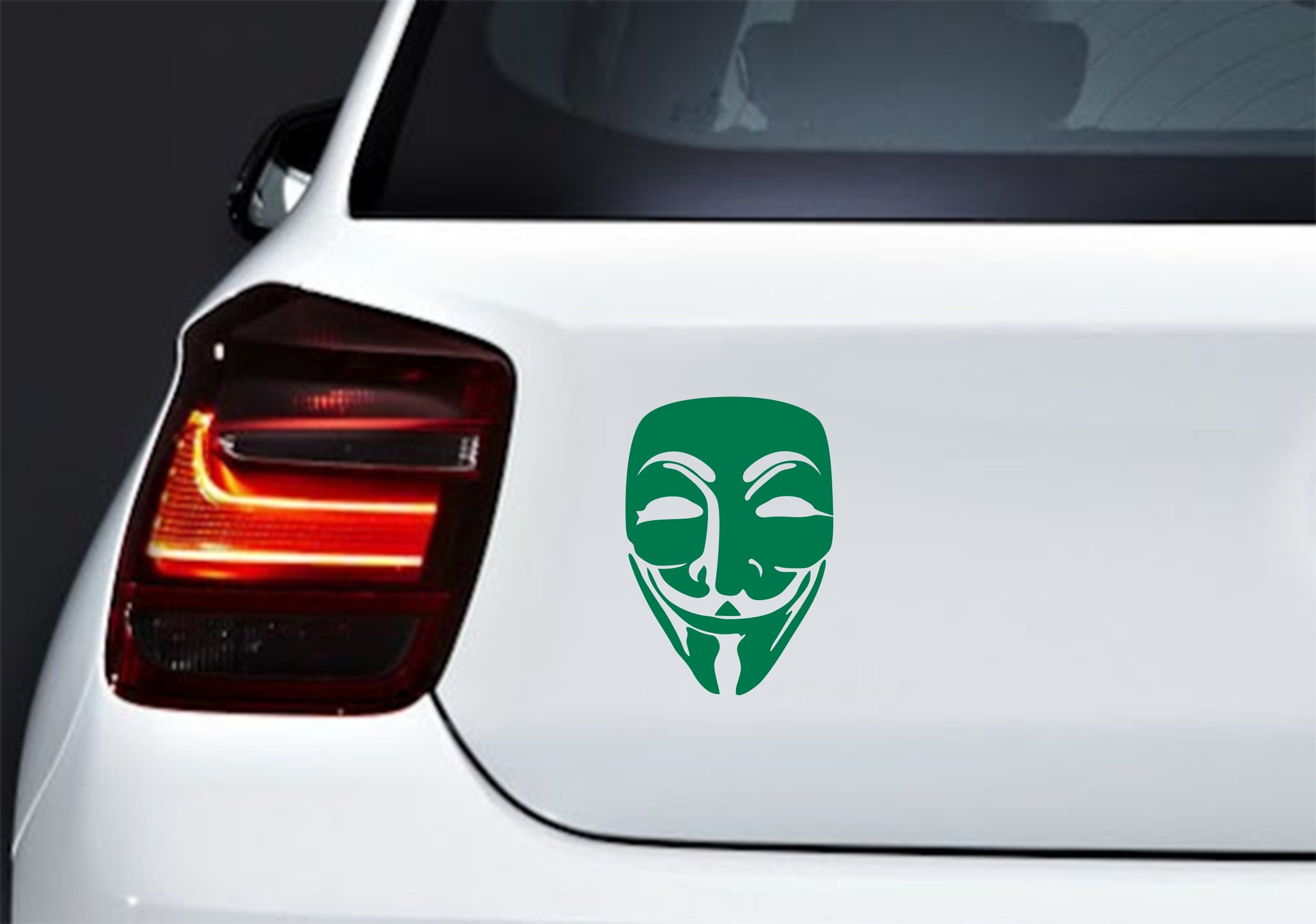 Anonymous Mask Car Laptop Motorbike Vinyl Decal Sticker - Etsy