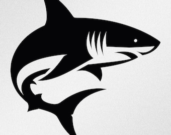 Shark Car Laptop Motorbike Vinyl Decal Sticker v. 01