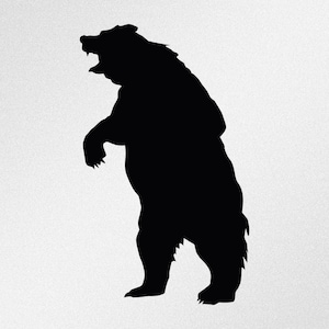Bear Standing Car Laptop Motorbike Vinyl Decal Sticker