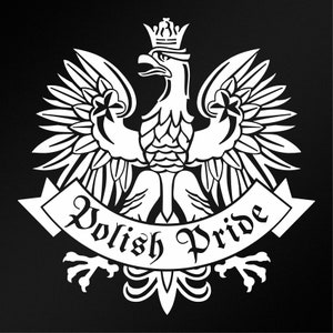 Polish Pride Eagle Vinyl Decal Sticker
