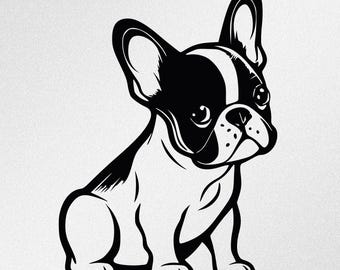 French Bulldog Puppy Frenchie Vinyl Decal Sticker
