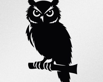 Owl Car Window Bumper Laptop Vinyl Decal Sticker v. 03