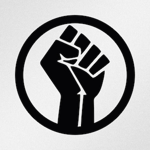 Black Lives Matter Fist Vinyl Decal Sticker