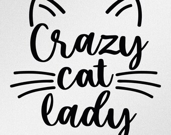thumbnail image 2 of 5-Inch Crazy Cat Lady Decal – Vinyl Sticker For Car, Laptop, Or Tumbler 2 of 6