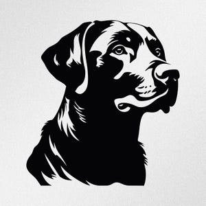 Labrador Retriever Face, Dog Head, Vinyl Decal Sticker
