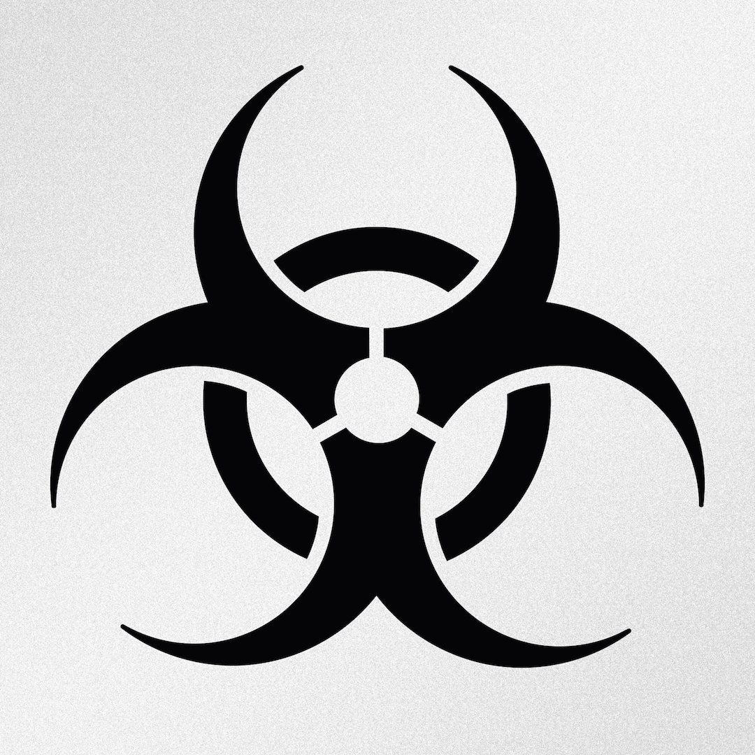 Biohazard Symbol Car Laptop Motorbike Vinyl Decal Sticker - Etsy