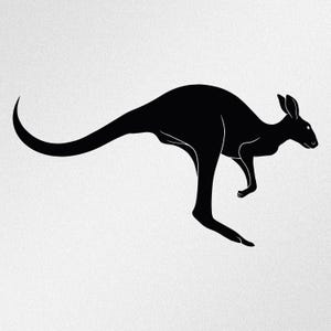 Kangaroo Jumping Vinyl Decal Sticker