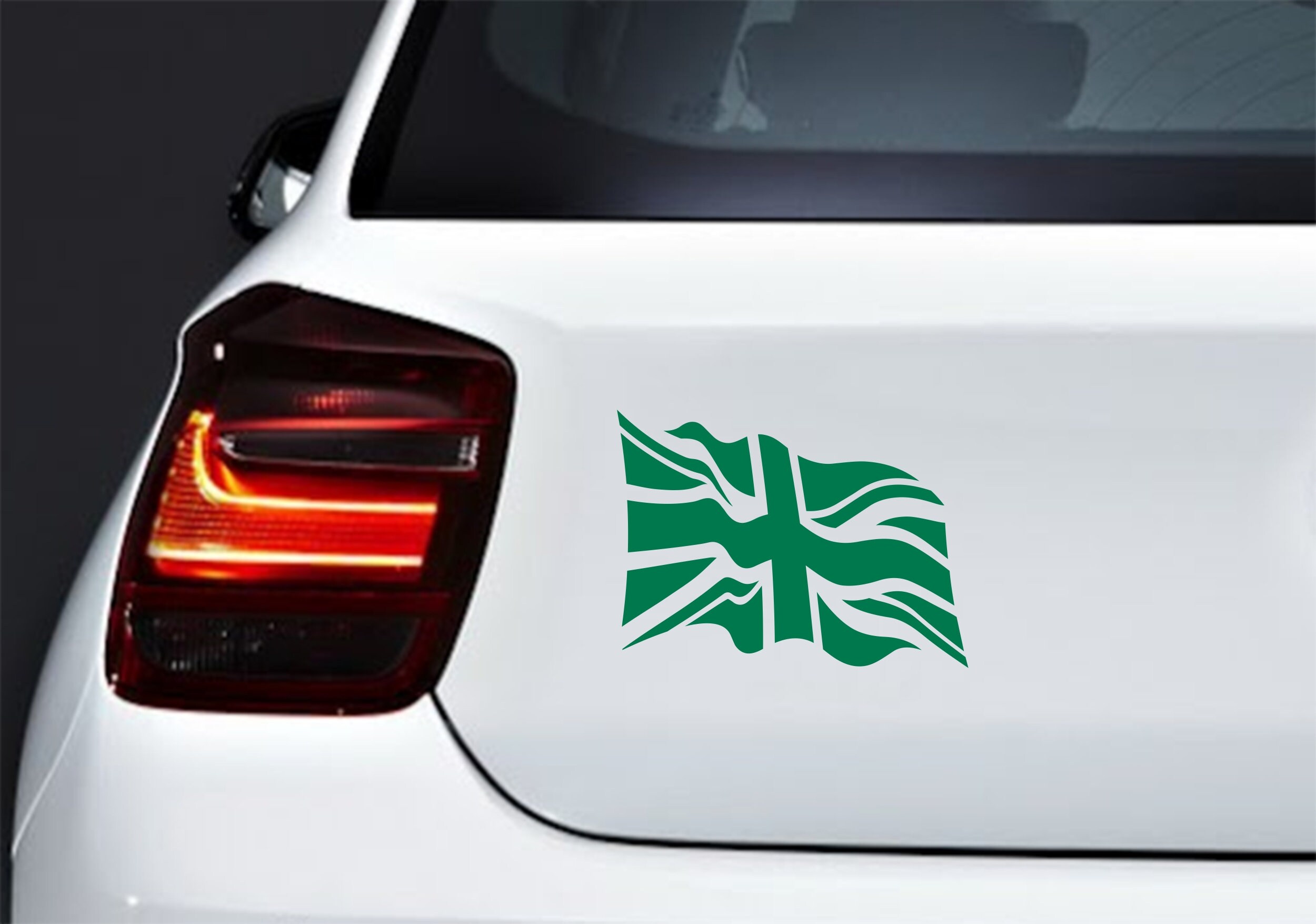 Union Jack Waving Flag of the United Kingdom Vinyl Decal Sticker - Etsy UK