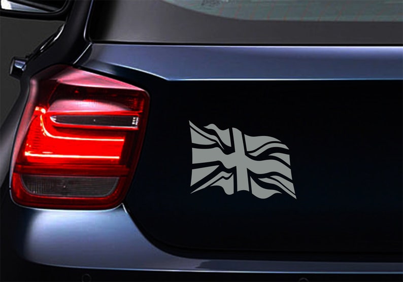 Union Jack Waving Flag of the United Kingdom Vinyl Decal Sticker - Etsy UK