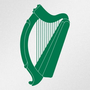 Harp Symbol Of Ireland Vinyl Decal Sticker