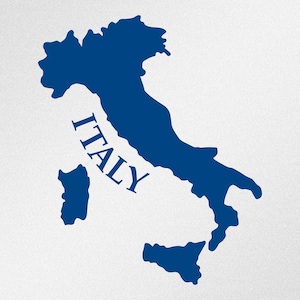 Carte de l'Italie, carte de l'Italie, carte de l'Italie, autocollant vinyle