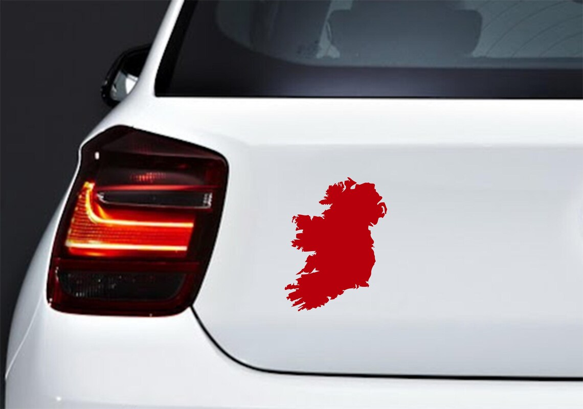 Ireland Map Vinyl Decal Sticker - Etsy
