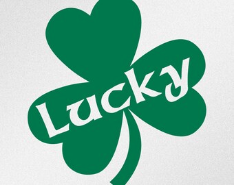 Lucky Shamrock Saint Patrick’s Day Vinyl Decal Sticker