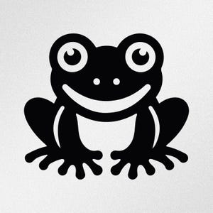Frosch Lustig Lächelnd Vinyl Aufkleber Aufkleber