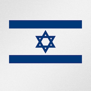 Flag of Israel Star of David Car Laptop Motorbike Vinyl Decal Sticker