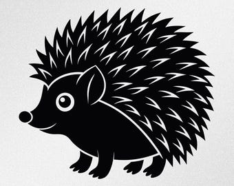 Hedgehog Vinyl Decal – Kawaii Animal Sticker for Car, Laptop, Water Bottle, Animal Lover Gift