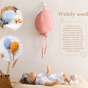 Decorazione da parete con palloncini in tessuto, 1 pezzo, per cameretta dei bambini, in tessuto, per baby shower