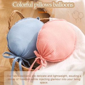 Fabric Balloon Nursery Decor: Baby Shower Wall Hanging (2-pc)