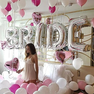 Palloncino in lamina con lettere in grassetto da 32 pollici per decorazioni da sposa, forniture per feste di addio al nubilato in campeggio