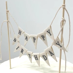 Happy Birthday Flagge Tortendeko, Happy Birthday Tortengirlande, Party Dekor, Waldland Feier Dekor