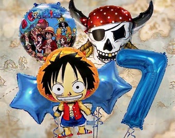 5pcs One Piece Foil Balloon Set Party Supplies Birthday Decoration