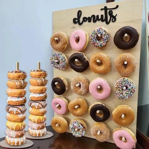 DIY Donut Wall Stand: Party Wedding Table Decor
