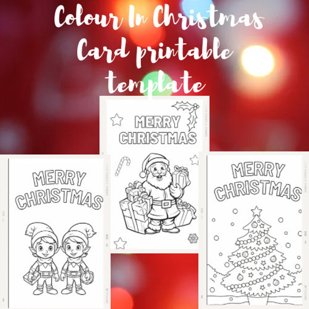 Printable Christmas Cards at Home Christmas Cards DIY - Etsy