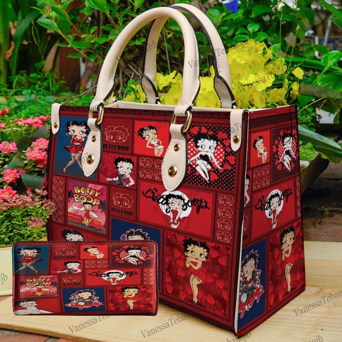 Betty Boop Cartoon Leather Bag