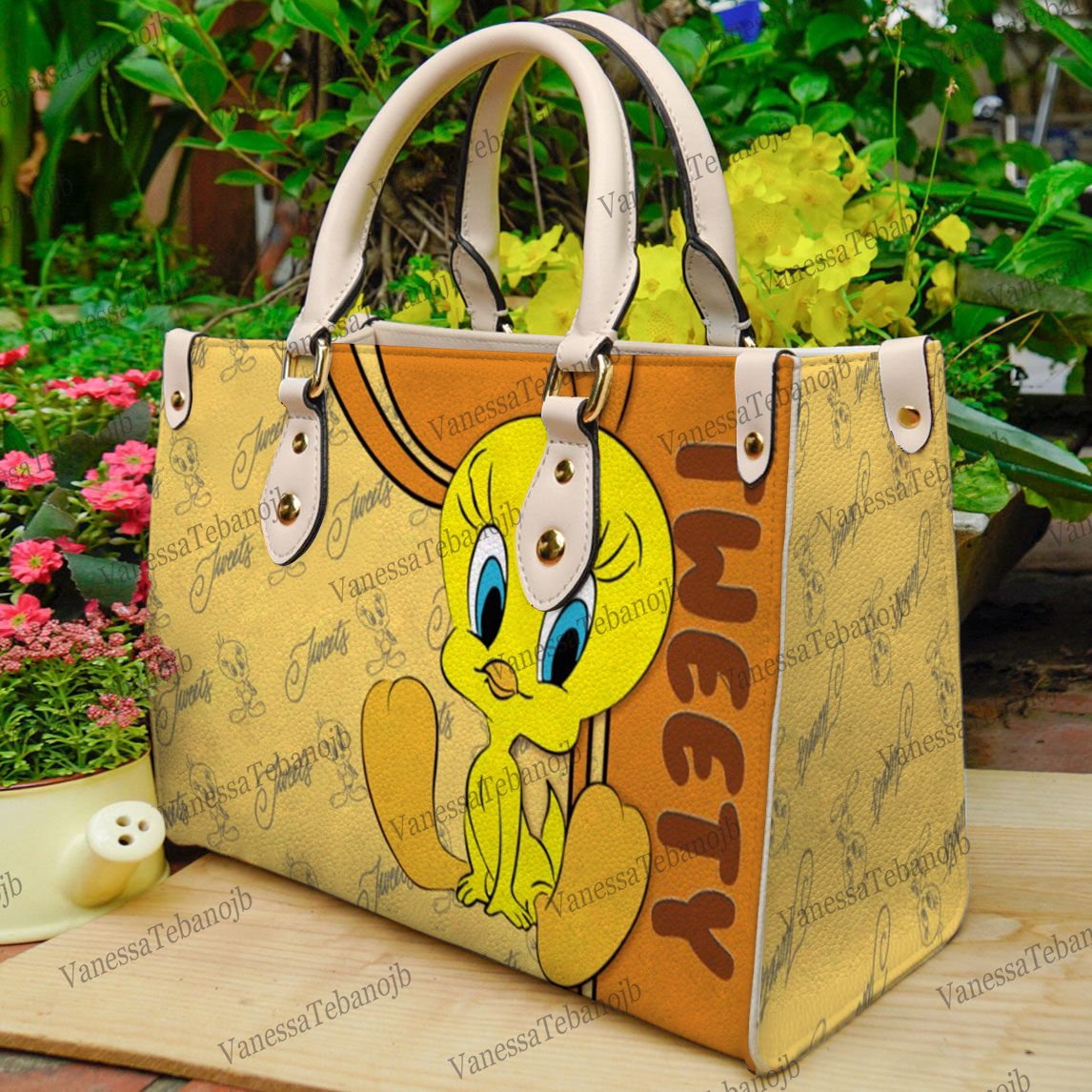 Tweety Bird Leather Handbag, Tweety Bird Bags