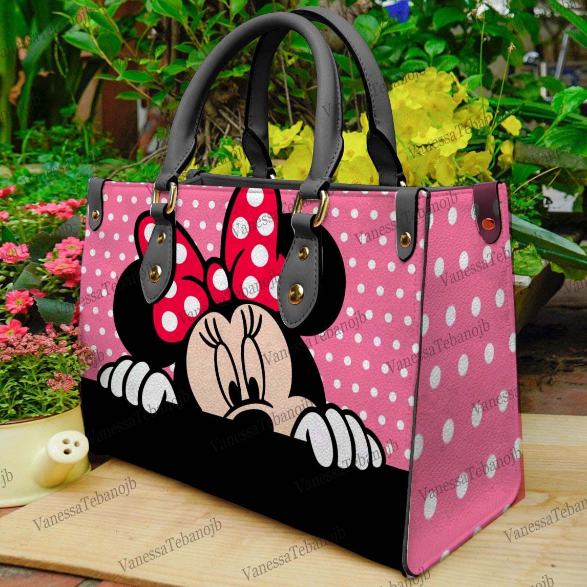 Discover Vintage Minnie Lieben Lustig Grafik Geschenk Ledertasche