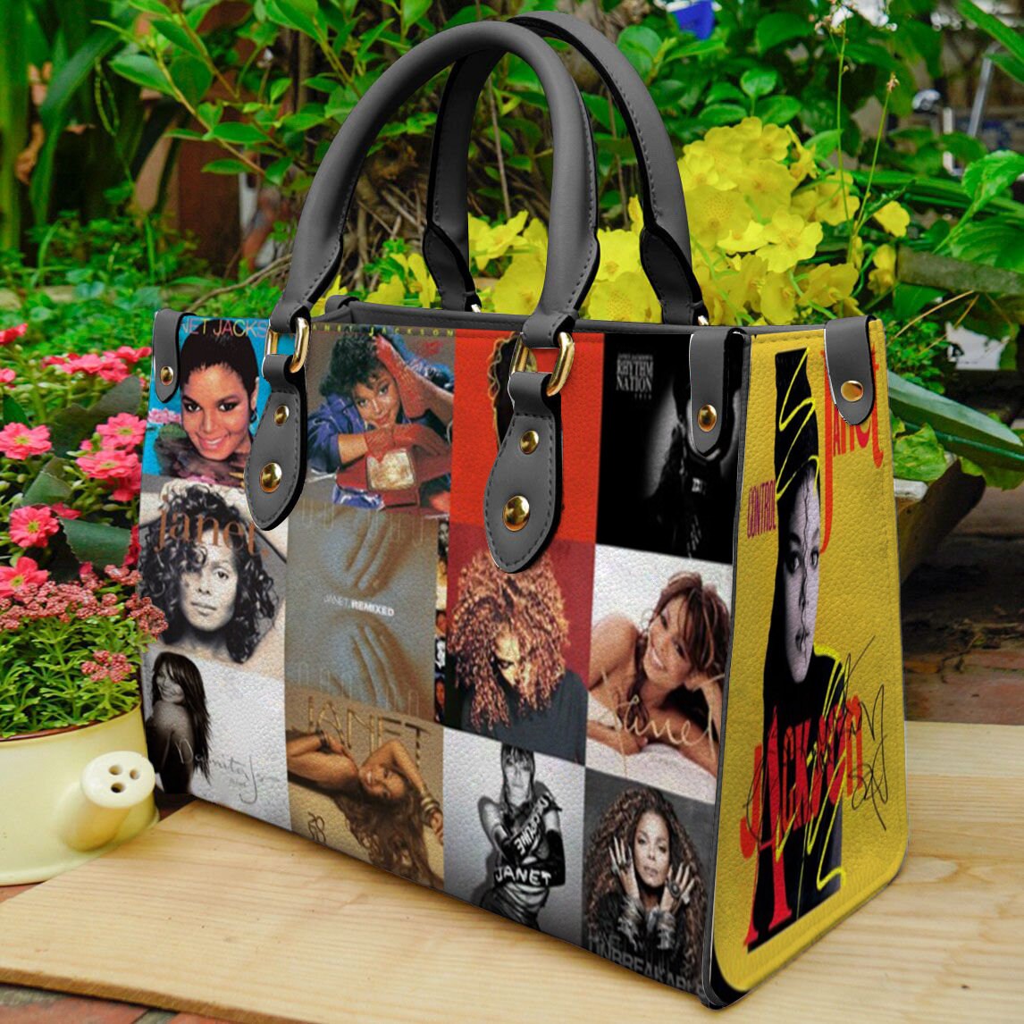 Vintage Janet Jackson Handbag, Janet Jackson Leather Bag