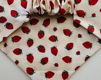 Strawberry Fields • Dog Scrunchie Bandana