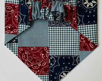 Patchwork patriotique • Bandana chouchou pour chien