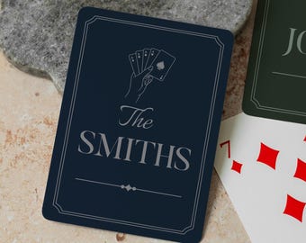 Personalized Playing Card Game Night Family Gift Custom Deck Poker Set Dice Design Wedding Favor Premium Cardstock Luxury Casino Style