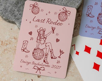 Personalized Bachelorette Poker Playing Cards Custom Bridal Party Deck Fun Hen Do Game Night Gift Bridesmaids Unique Party Favor Keepsake