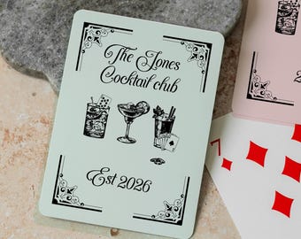 Personalized Name Bachelorette Bachelor Party Deck Custom Playing Cards Fun Hen Stag Night Game Gift Unique Celebration Card Set Keepsake
