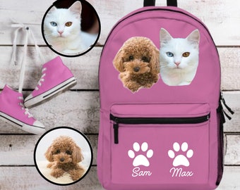 Pink backpack. Personalized dog backpack. Cat backpack. Dog Bags Dog Travel Bag. Travel bag. Cat bag. Puppy backpack. Pink backpack for girl