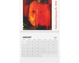 2024 Grunge Album Calendar - Nirvana, Pearl Jam, Alice in Chains, Soundgarden