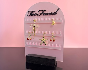 Pink Acrylic Charm Display, Necklace & Bracelet Organizer