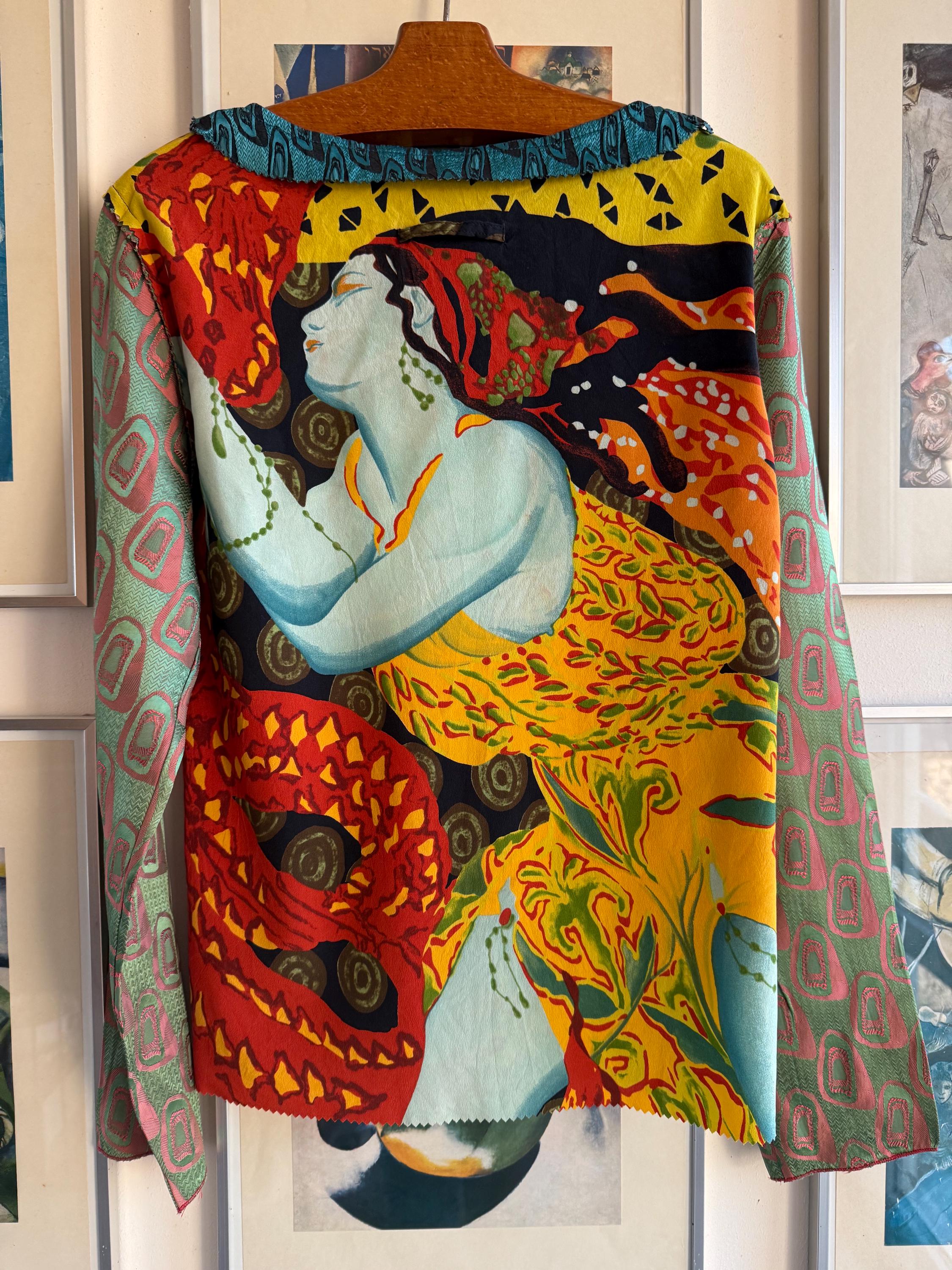 2002 Jean Paul Gaultier Léon Bakst Bacchante Silk Top, Small - Etsy