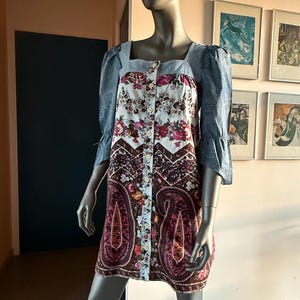 2011 Anna Sui SS floral & paisley dress, size small