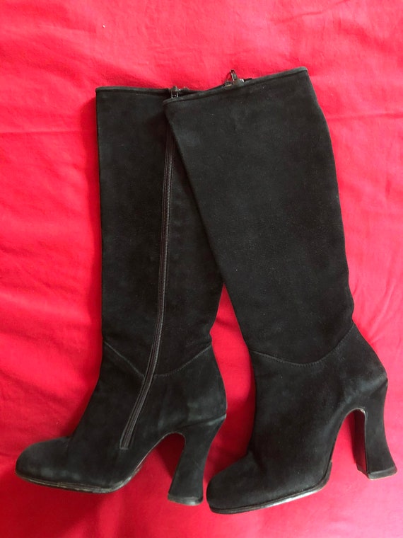 Vivienne Westwood velvet suede leather boots, cur… - image 3