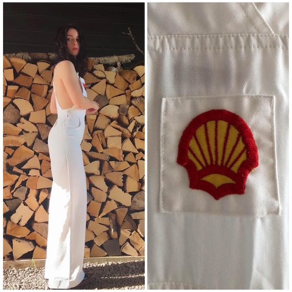 1976 Stirling Cooper White Shell overalls size small - Gem