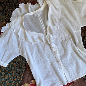 70s EMMANUELLE KHANH Vintage Blouse フリル FUMIKA_UCHIDA - 70s EMMANUELLE KHANH Vintage Blouse フリルの通販