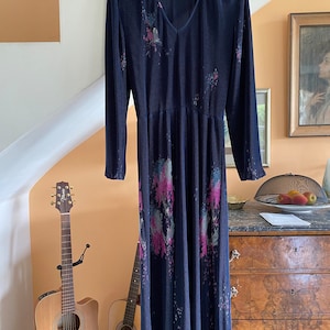 1970s Bulle Champs Elysées France vintage stress situ matching belt, abstract print, medium